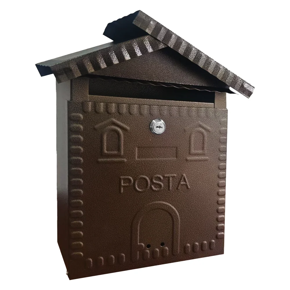 Cassetta Postale 'Narciso' Cm 26X10X H 32 - Rame Antico - Kasart