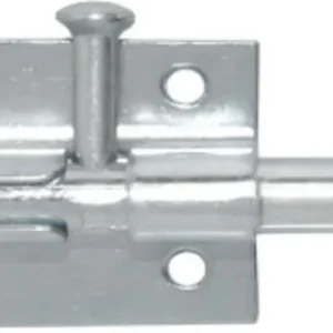 CATENACCIO CANNONE PER MOBILI 80MM - CON CONTROPIASTRA - ACCIAIO ZINCATO