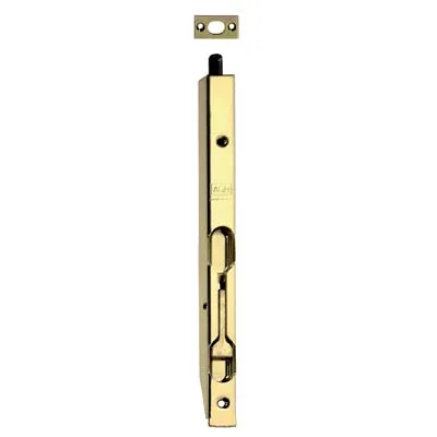 Catenaccio Incasso Legno Leva Pesanti - Acciaio Ottonato Mm 16X13 Cm 25- 5 Pezzi