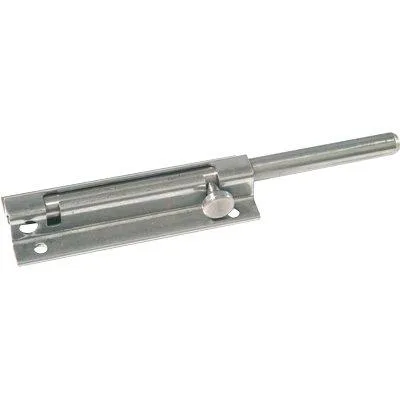 Catenaccio Portalucchetto Tondo 15/I Ibfm - Acciaio Inox Piastra Mm 33 Cm 9/15- 2 Pezzi