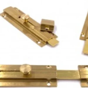 CATENACCIO SAGOMATO CON CONTROPIASTRA 60MM - OTTONE LUCIDO