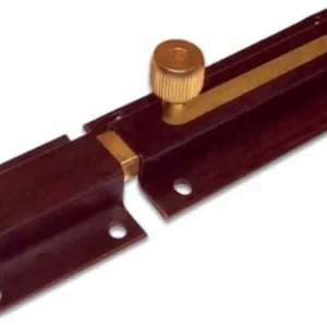 CATENACCIO TRAVE PER CHIUSURA PORTE 80MM CON CONTROPIASTRA - FERRO BRONZATO