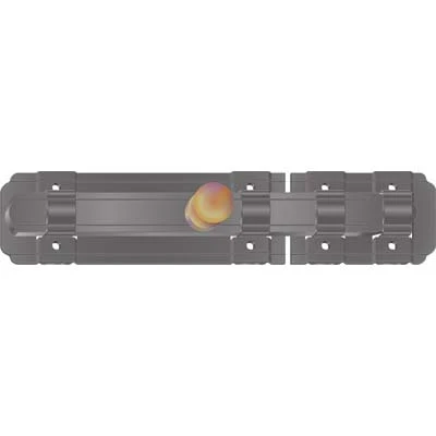 Catenaccio Traverso Fissare Smeralda Ddf Vern Nero Mm 45X210