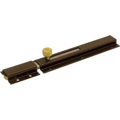 Catenaccio Traverso Ricoperto 32 Ibfm - Vern. Marrone Piastra Larga Mm 40 Mm 6X16 Cm 25- 10 Pezzi