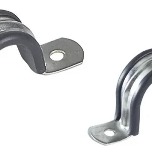 Cavallotti tubi inox/gomma 30 mm