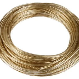 CAVETTO STENDIBIANCHERIA OTTONE PLASTIFICATO Ø mm. 7 - mt. 100
