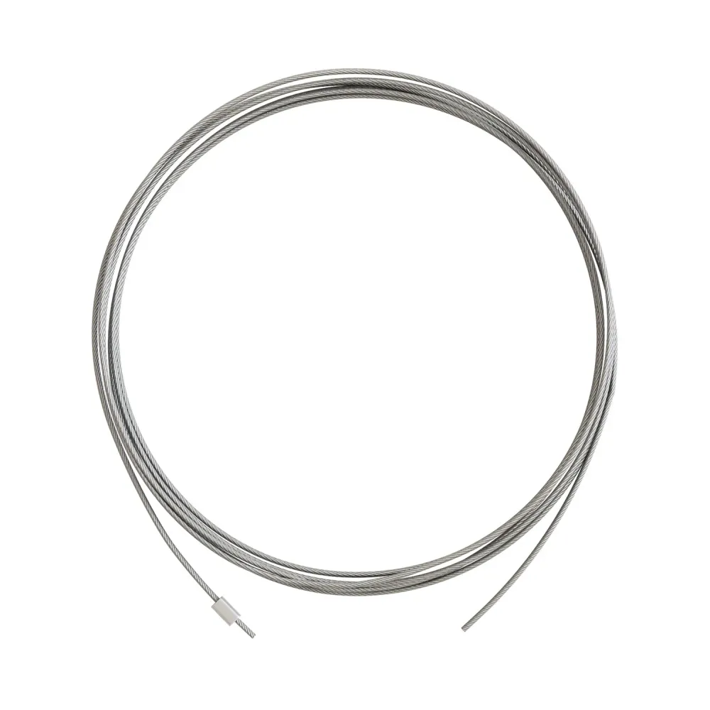 Cavo tirante acciaio da 3 metri con sfera di blocco per sospensioni - Ø 1,5 mm (Carico 25kg)