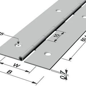 Cerniera ad asta PG Larghezza cerniera aperta 32 mm Spessore materiale 0,7 mm ( 3000272006 )