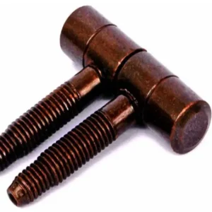 CERNIERA BUSSOLA "ANUBA" DUE CORPI PER PORTE E FINESTRE - 16X54MM - ACCIAIO BRONZATO