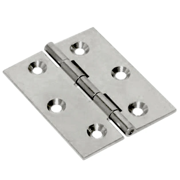 Cerniera Fresata Piana Nichel Satin 50X40 Mm- 24,0 Pz