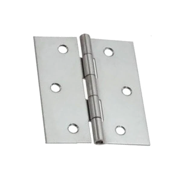 CERNIERA MEZZA QUADRA SPINA FISSA INOX 50x40