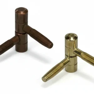 Cerniere Anuba Normali Acciaio- - Ø Mm.9 Mod.119 (B.00119.09.02) Bronzato - 25 Pezzi Agb