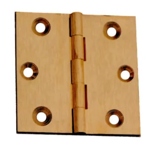 Cerniere Ottone Fresate Piane- - Mm.35X30 - 24 Pezzi