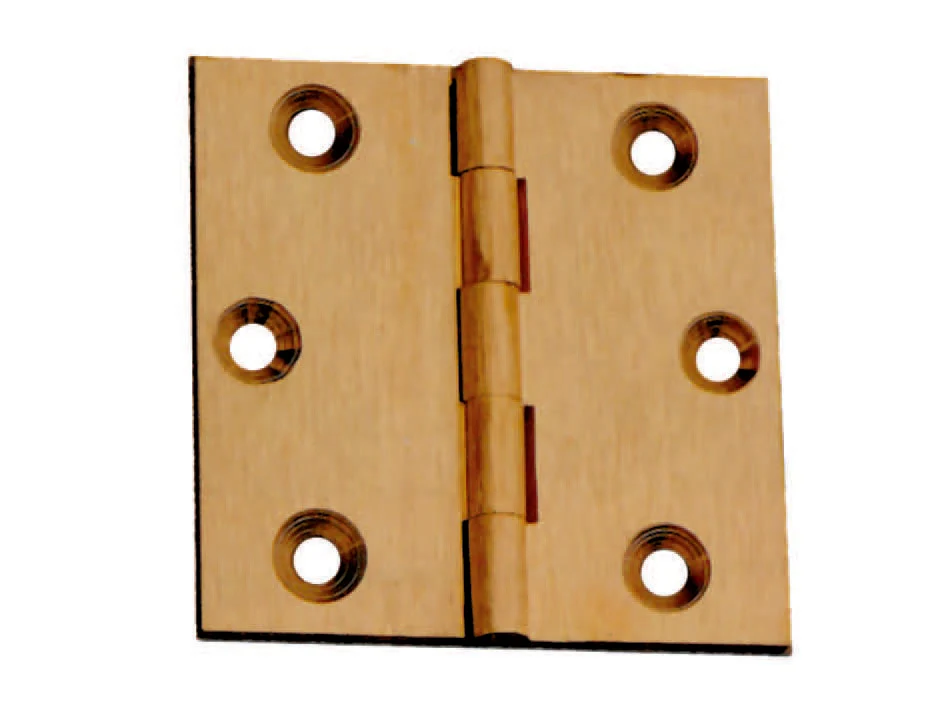 Cerniere Ottone Fresate Piane- - Mm.35X30 - 24 Pezzi