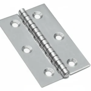 Cerniere Piane Acciaio Inox Perno Fisso- - Mm.60X50X1,5 - 25 Pezzi