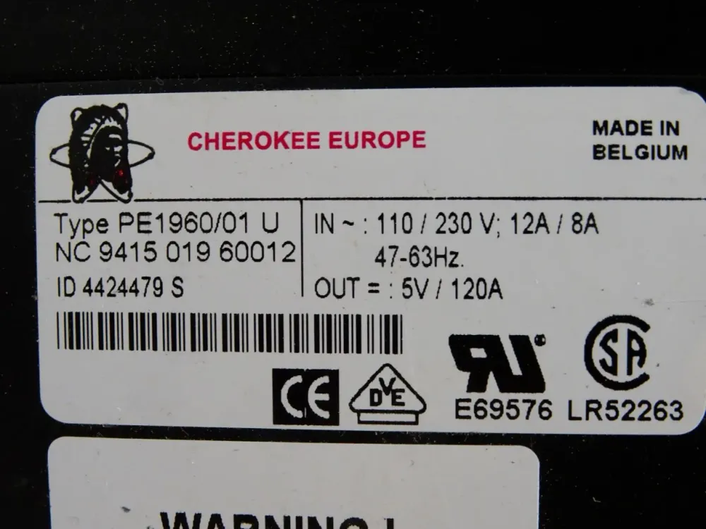 Cherokee PE1960/01 U NC 9415 019 60012