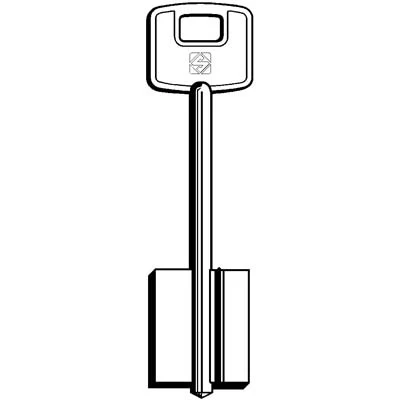 Chiave Doppia Mappa Cisa 5Cs1 Silca - Ottone Nichelato- 5 Pezzi