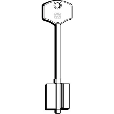 Chiave Doppia Mappa Potent 5Pt10 Silca - Ottone Nichelato- 5 Pezzi