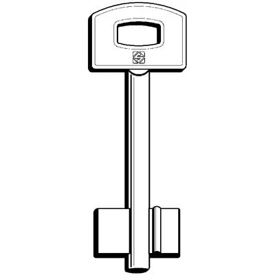 Chiave Doppia Mappa Securemme 5Scm10 Silca - Ottone Nichelato- 5 Pezzi