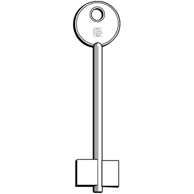 Chiave Doppia Mappa Cr Rm Silca - Ottone Nichelato- 5 Pezzi