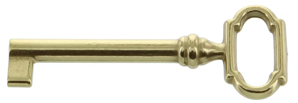 Bl Chiave Per Mobili 33727 Ottone Lucido 2 Pz- Metal Style- 5,0 Blister
