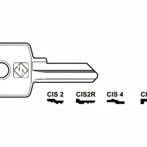 Chiavi Per Cilindri Cas-Cisma 4 Spine Piccole- - Cis2 Dx - 20 Pezzi Silca