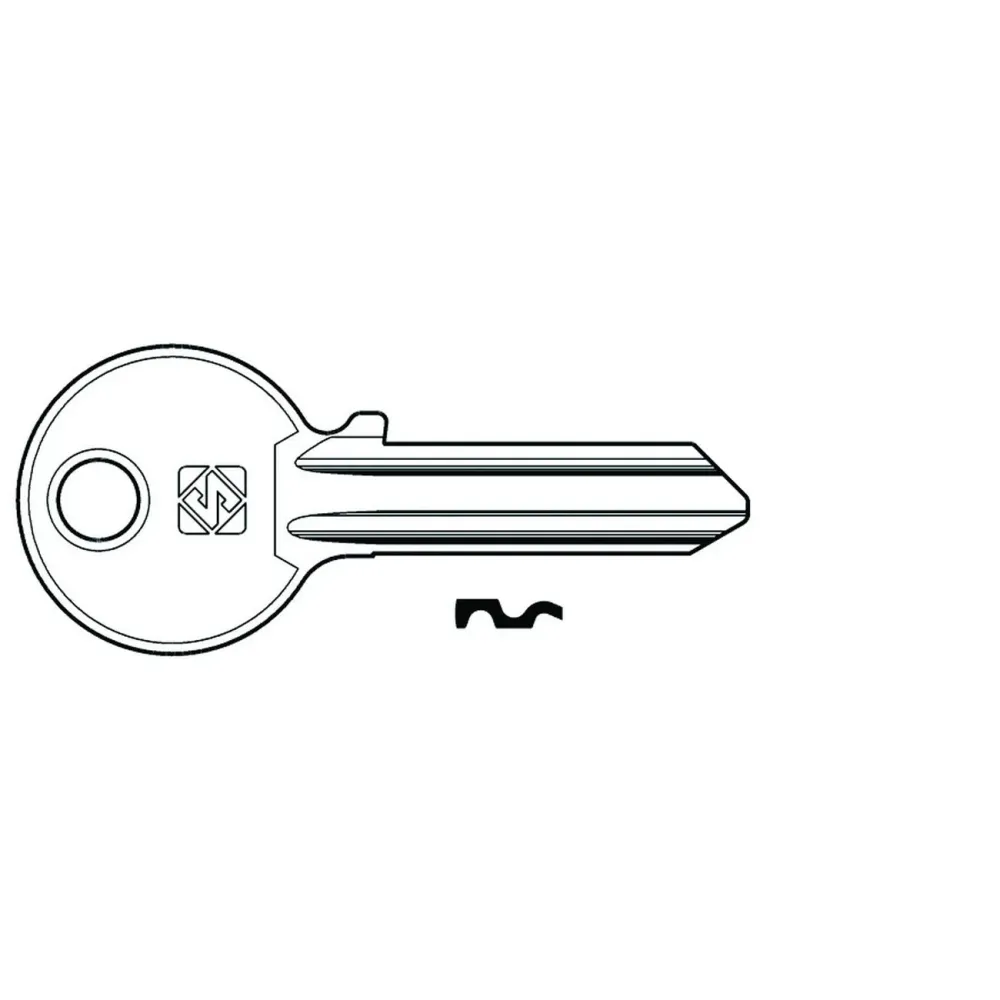 Chiavi per Cilindri Cisa 5 Spine Grandi CS206 Acciaio Nichelato - DX - 100 pz