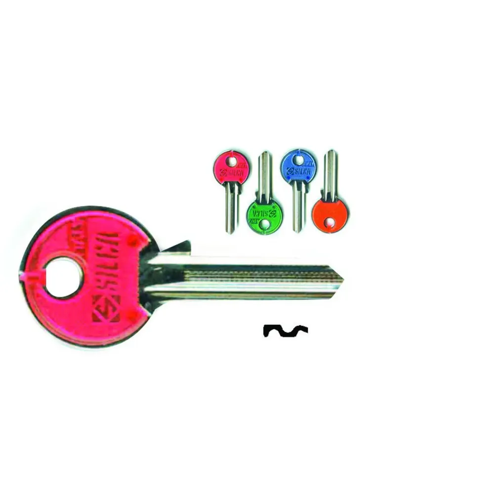 Chiavi per cilindri cisa 5 spine piccole cs7nsl - cs7nsl dx slim fluo colori assortiti - 10 pz