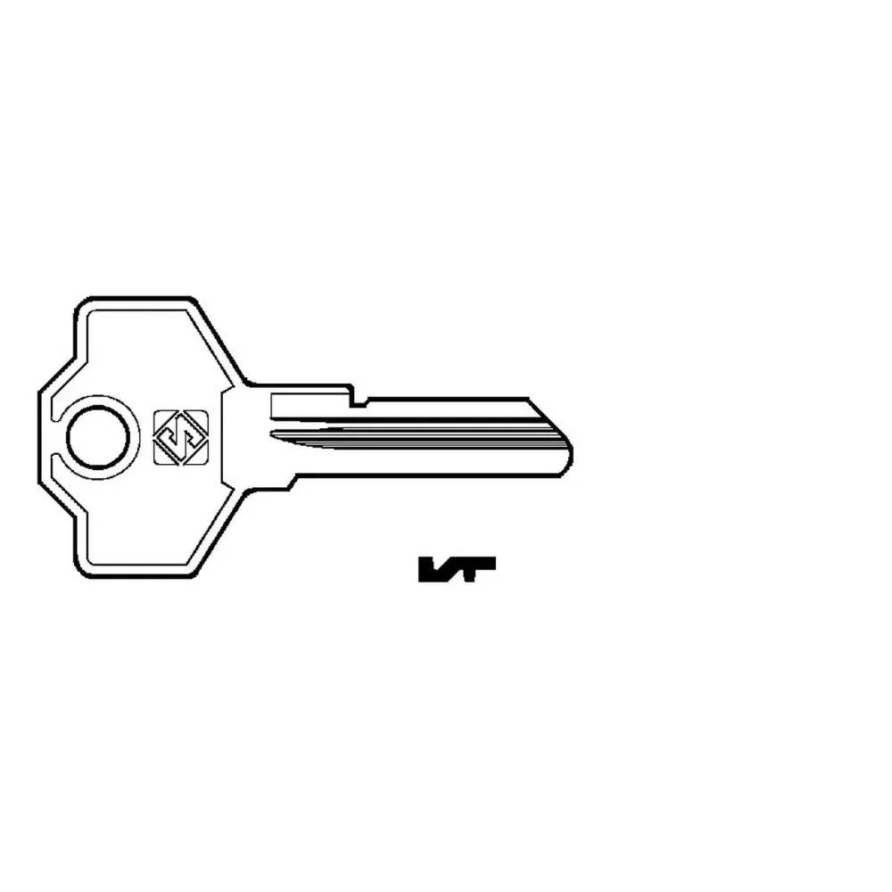Chiavi per cilindri Giussani 5 spine piccole GS4 - GS4 DX - SILCA - 10 pz
