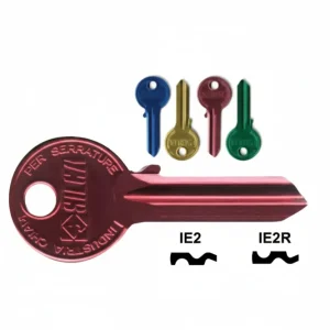 Chiavi Per Cilindri Iseo 5 Spine Grandi- - Ie2U Dx Ultralite Rosse - 10 Pezzi Silca
