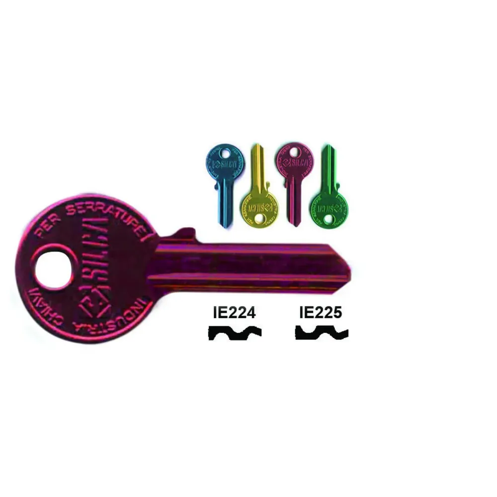 Chiavi Per Cilindri Iseo 4 Spine Grandi DX Ultralite Gialle - IE224U SILCA - 10 pz