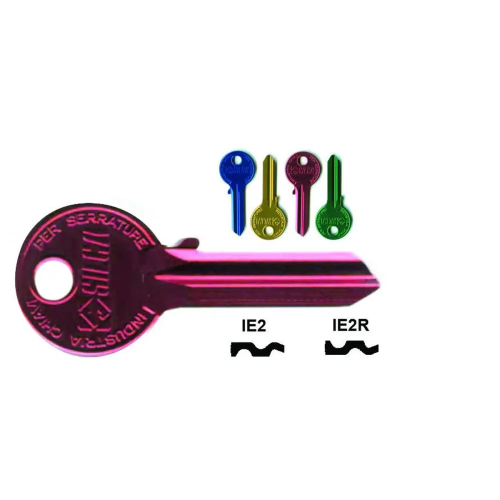 Chiavi Per Cilindri Iseo 5 Spine Grandi IE2U DX Ultralite Verdi SILCA - 10 pz