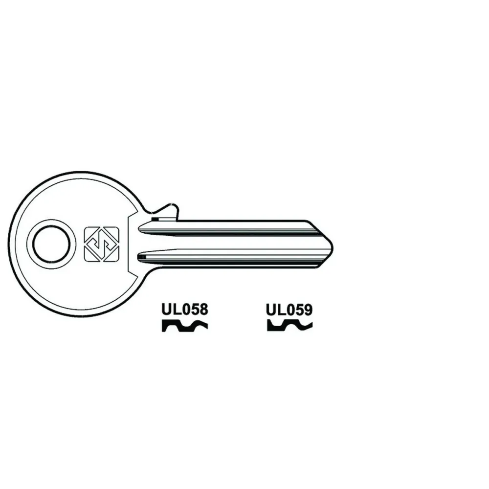 Chiavi Per Cilindri Universal 5 Spine Acciaio Nichelato - UL058 DX - 100 pz