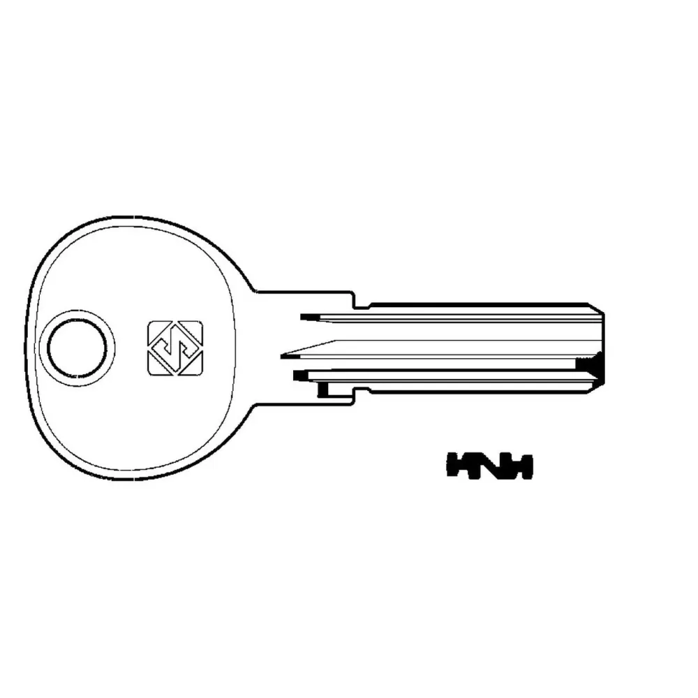 Chiavi punzonate per cilindri ISEO 5+6+6 spine IE14 - SILCA - 10 pz