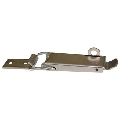 Chiusura Leva Portalucchetto - Acciaio Grezzo Nichelato + Incontro Mm 140,5X34- 10 Pezzi