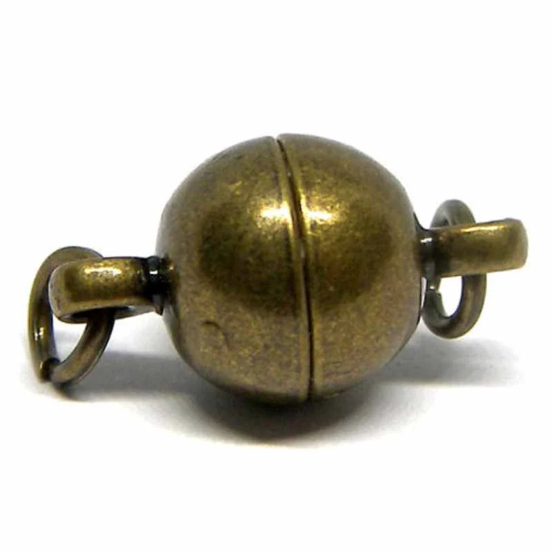 Chiusura magnetica de 8mm con anelli - Color Gold Bronce