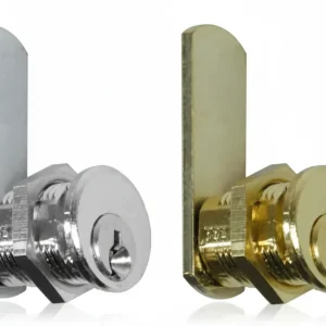 Cilindri Leva Per Armadietti- - Mm.30 - Ø Mm.16 - Cilindro Ottone Nichelato - 5 Pezzi Meroni