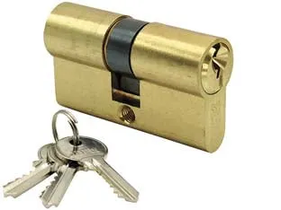 Cilindro Infilare Sagomato Universale Ottone Lucido 2300/U- - Mm.60 Centrato (30+30) - 2 Pezzi Ibfm