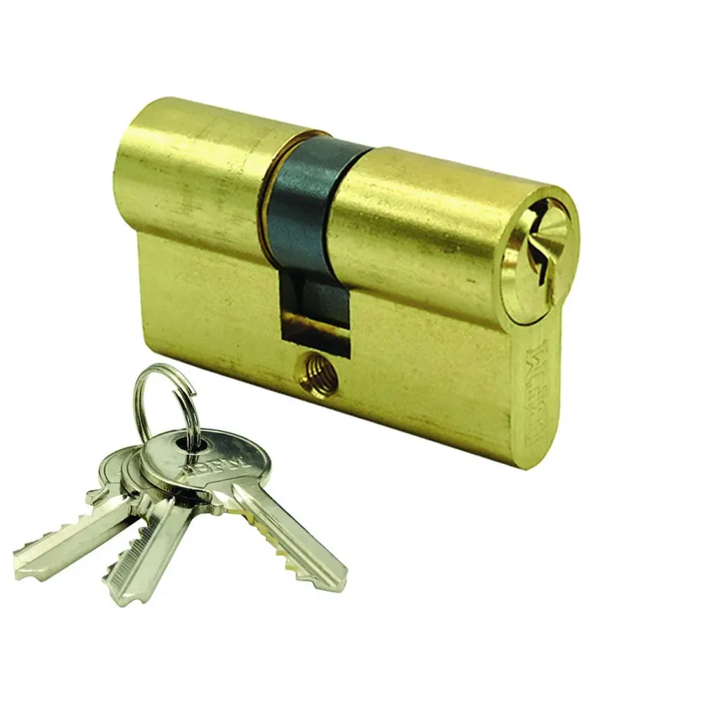Cilindro Infilare Sagomato Universale Ottone Lucido 2300/U - mm.61 decentrato (28+33)