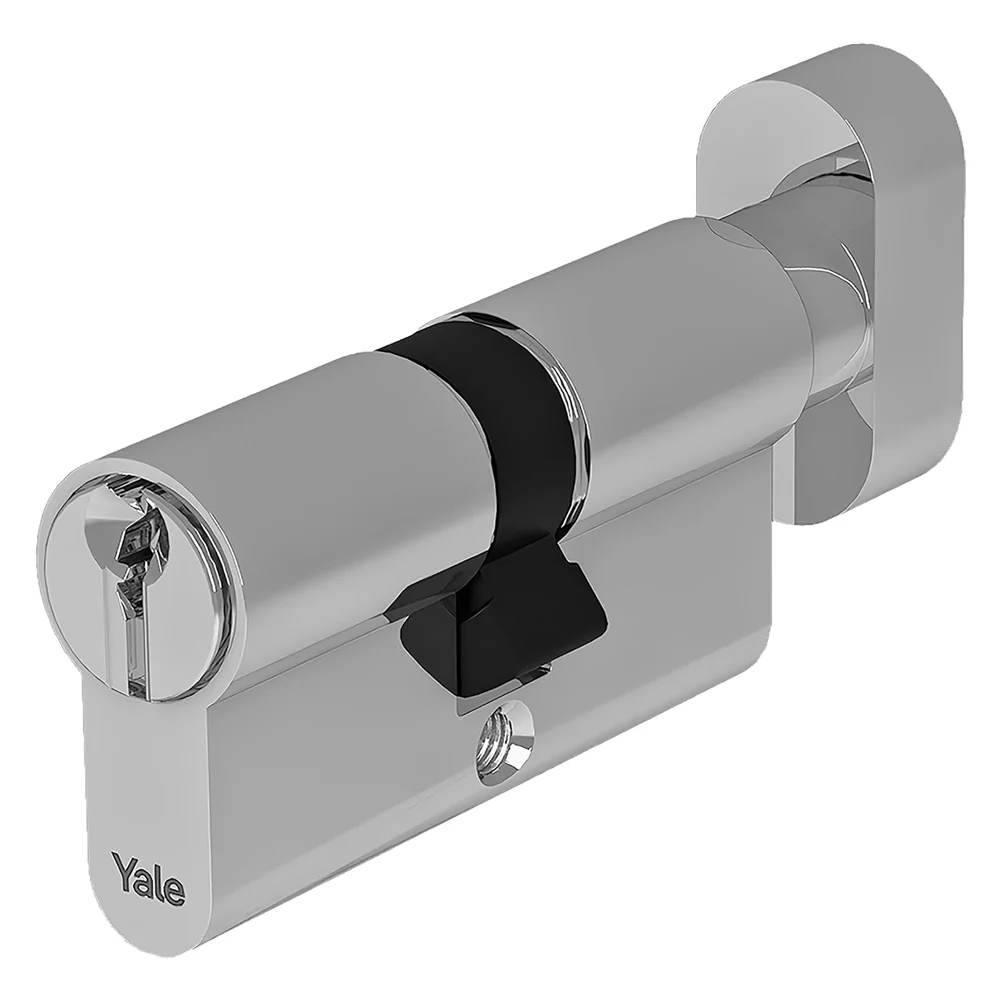 Cilindro Profilato Con Pomolo Serie 'Y500' Mm 25+10+40 = 75 (30+45) Nichelato - Yale
