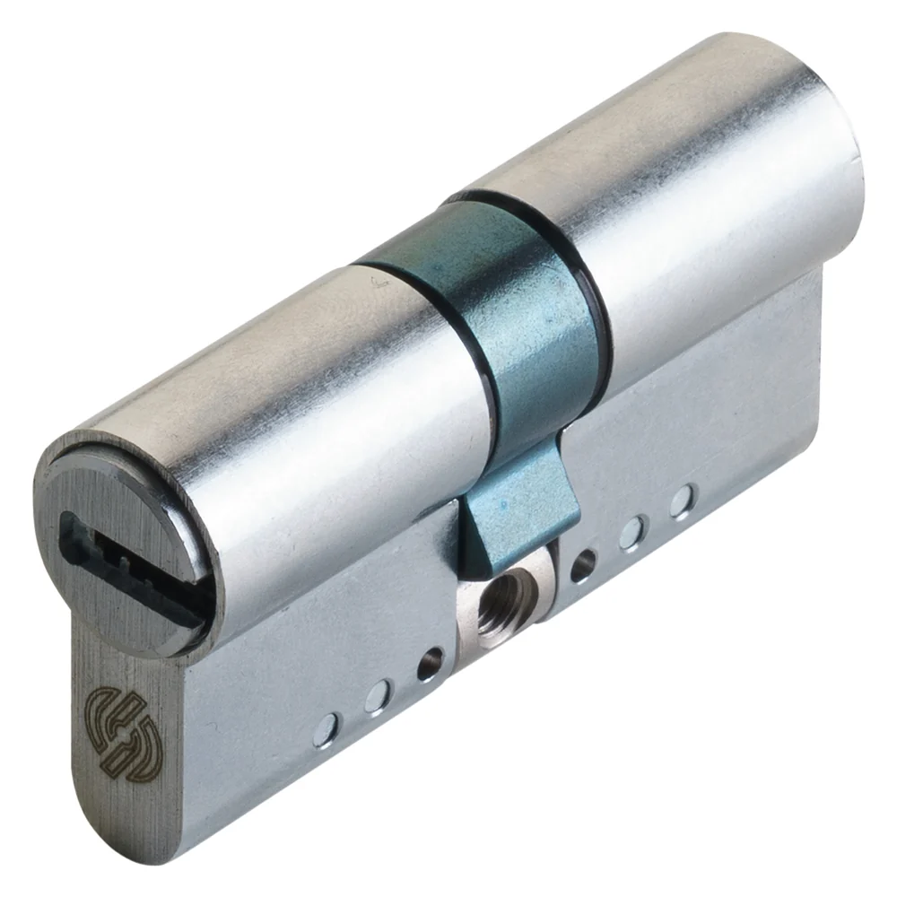 Cilindro Profilato Modulare Serie 'Evo K22 Top' Mm 26+10+46 = 82 (31+51) Cromo Satinato - Securemme