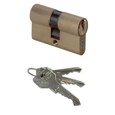 Cilindro Sagomato 0G300 Hand Cisa - Ottone Chiavi 3 Camma Din Mm 120 60+60- 1 Pezzi