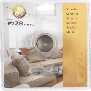 CINTACOR - 1 SUPPORTO PARETE LATERALE CROMO SATINATO 28mm