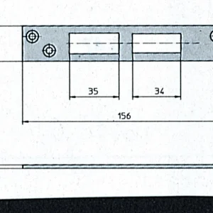 Cisa 06232.01 Contropiastra X57-313.318.353.358- Cisa- 1,0 Pz