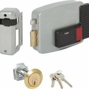 CISA - SERRATURA ELETTRICA DA APPLICARE PER PORTE, PULSANTE SU SCATOLA 60MM