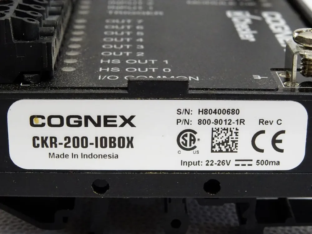 Cognex Checker CKR-200-IOBox 800-9012-1R