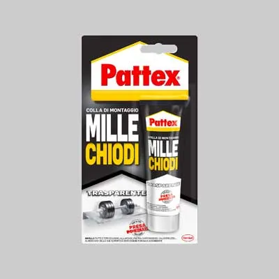 Colla Di Montaggio 'Millechiodi' Trasparente 310 Gr - Cartuccia - Pattex