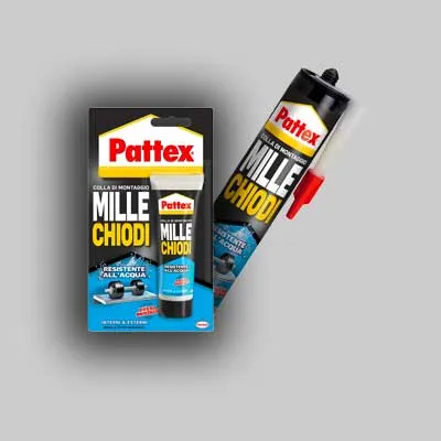 Colla Di Montaggio 'Millechiodi' Water Resistent 450 Gr - Cartuccia - Pattex