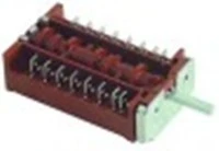 commutatore camme 5 posizioni di comando alb. diametro 6x4,6mm attacco faston maschio 7 poli