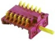 commutatore camme 4 posizioni di comando alb. diametro 6x4,6mm attacco faston maschio 6 poli